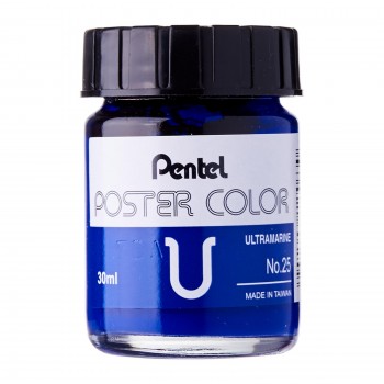 Pentel No.25 Poster Color U 30ml - Ultramarine
