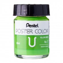 Pentel No.17 Poster Color U 30ml - Yellow Green