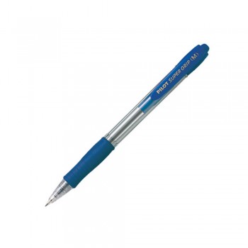 Pilot BPGP-10R-M-L Super Grip Ball Pen 1.0mm - Blue