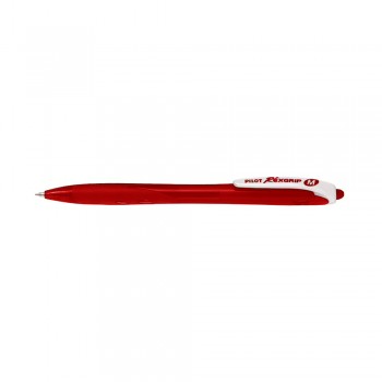 Pilot BRG-10-M-R Rexgrip Ball Pen 1.0mm - Red