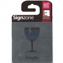 Signzone Peel & Stick Metallic Sticker - Fragile (R01-35)