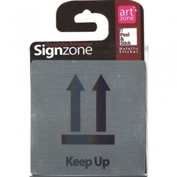 Signzone Peel & Stick Metallic Sticker - Keep Up (R01-33)