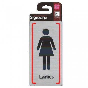 Signzone Peel & Stick Metallic Sticker - Ladies (R01-55)
