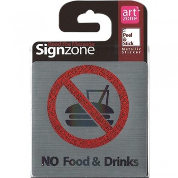 Signzone P&S Metallic - 9595 NoFood&Drinks (R01-44)
