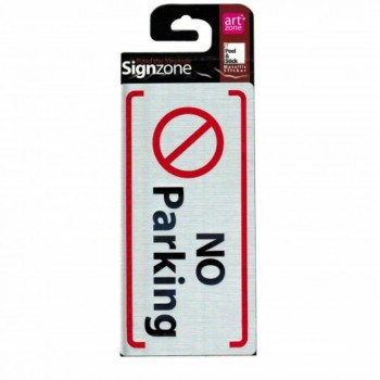 Signzone Peel & Stick Metallic Sticker - No Parking (R01-77)