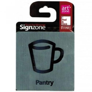 Signzone Peel & Stick Metallic Sticker - Pantry (R01-01PTRY)