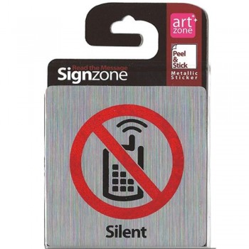 Signzone Peel & Stick Metallic Sticker - Silent (R01-24)