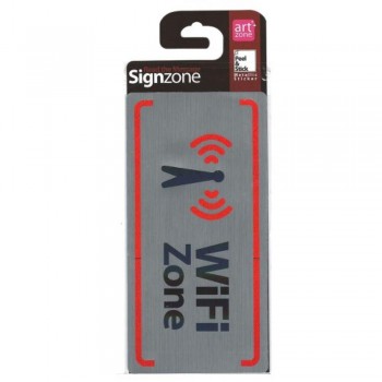 Signzone Peel & Stick Metallic Sticker - WiFi Zone (R01-69)