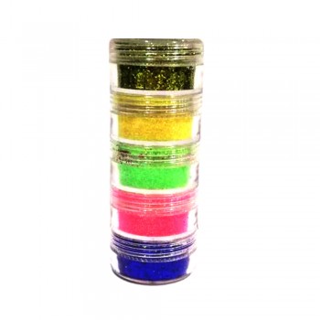 5 Colours Glitter Powder 25G+/-