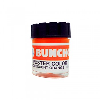 Buncho Poster Color 15CC Fluorescent F10 Orange - 6/Box