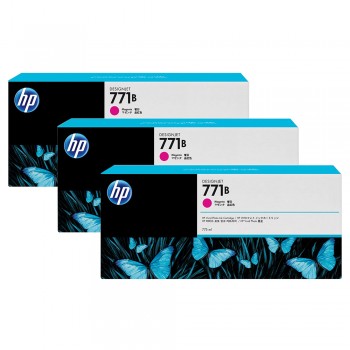 HP 771B 3-pack 775-ml Magenta Designjet Ink Cartridges (B6Y25A)