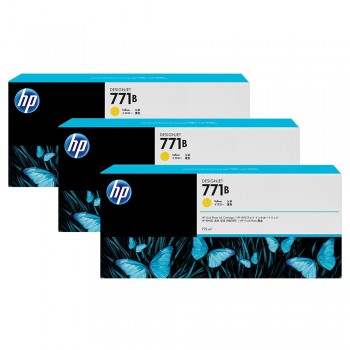HP 771B 3-pack 775-ml Yellow Designjet Ink Cartridges (B6Y26A)
