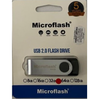 Microflash USB 2.0 Flash Drive 64GB