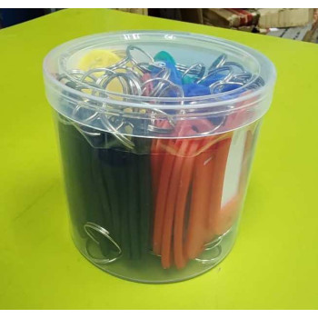 Plastic Key Tag With Ring - Mix Color (50pcs/box)