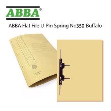 ABBA No.350 U-Pin Manila Flat File with Spring - Buff