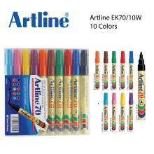 Artline EK-70/10W Refillable Permanent Marker 1.5mm (10 Colours/set)