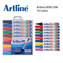Artline EK90/10W Refillable Permanent Marker 1.5mm (10 Colours/set)