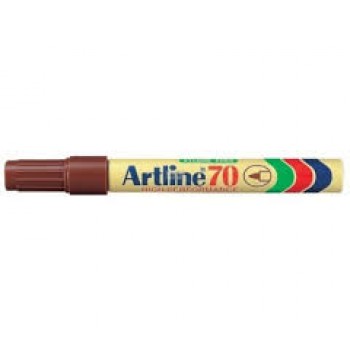 Artline 70 Permanent Marker EK-70 - Refillable 1.5mm Brown