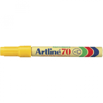 Artline 70 Permanent Marker EK-70 - Refillable 1.5mm Yellow