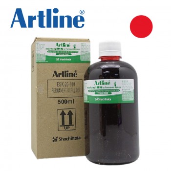 Artline ESK-20 Permanent Marker Refill Ink 500ml - Red