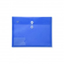 CBE 103P A4 Document Holder Horizontal Rope with Pocket - Blue