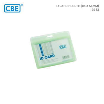 CBE 3312 Translucent Flip ID Card Holder Horizontal 54mm x 85mm - Green
