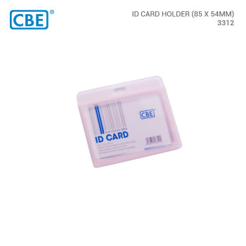 CBE 3312 Translucent Flip ID Card Holder Horizontal 54mm x 85mm - Red