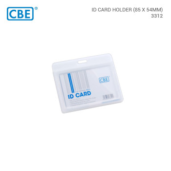 CBE 3312 Translucent Flip ID Card Holder Horizontal 54mm x 85mm - White