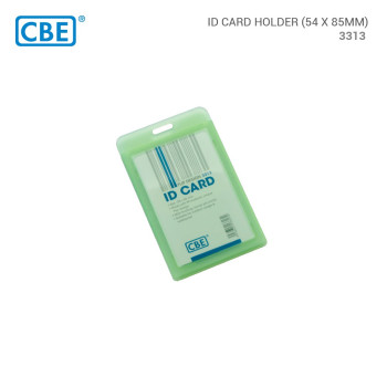 CBE 3313 Translucent Flip ID Card Holder Portrait 54mm x 85mm - Green