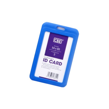 CBE 3314 Flip ID Card Holder Portrait 54mm x 85mm - Blue