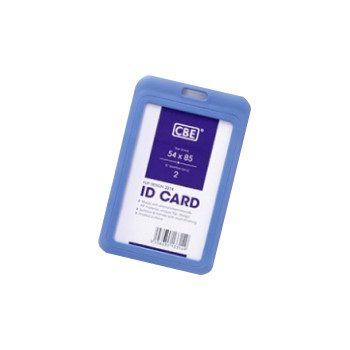 CBE 3314 Flip ID Card Holder Portrait 54mm x 85mm - Grey Blue