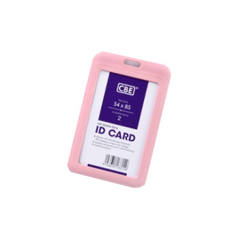 CBE 3314 Flip ID Card Holder Portrait 54mm x 85mm - Pink