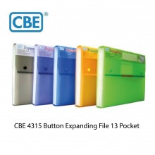 CBE F4315 A4 13 Pockets Expanding File - Green