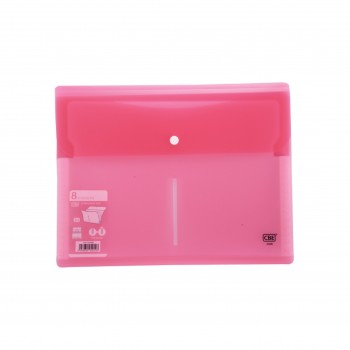 CBE 4405 A4 8 Pockets Expanding File Horizontal Button - Pink