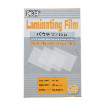 CBE 131497 Laminating Film 150micron 54mm x 86mm