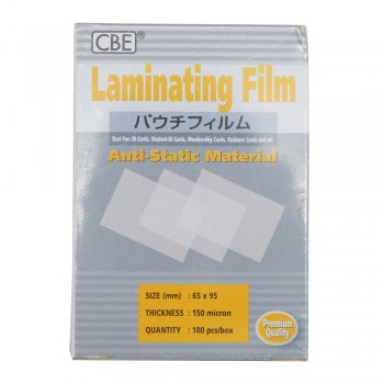 CBE 861516 Laminating Film 150micron 65mm x 95mm