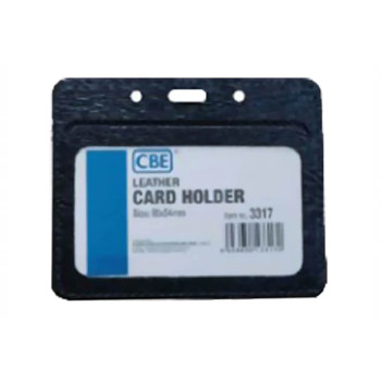 CBE Leather Card Holder 3317 - Black (Single Sided)