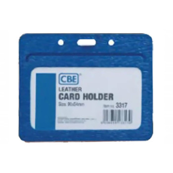 CBE Leather Card Holder 3317 - Blue (Single Sided)