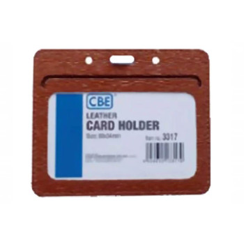 CBE Leather Card Holder 3317 - Brown (Single Sided)