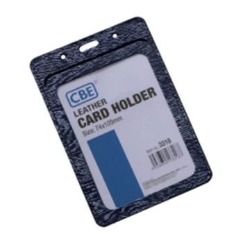 CBE Leather Card Holder 3318 - Black (Single Sided)