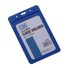 CBE Leather Card Holder 3318 - Blue (Single Sided)