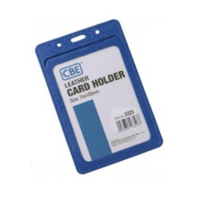 CBE Leather Card Holder 3323 - Blue (2 Sided)