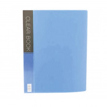 CBE VK60 A4 60 Pockets Merry Colour Clear Book - Blue