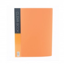 CBE VK60 A4 60 Pockets Merry Colour Clear Book - Orange