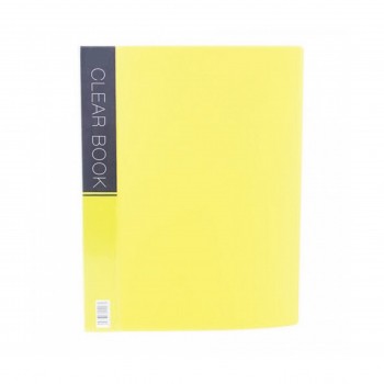 CBE VK60 A4 60 Pockets Merry Colour Clear Book - Yellow