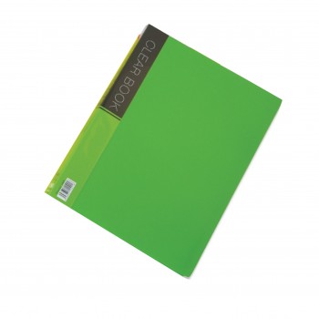 CBE VK60 A4 60 Pockets Merry Colour Clear Book - Green