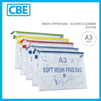 CBE 013199 A3 Mesh Zipper Bag