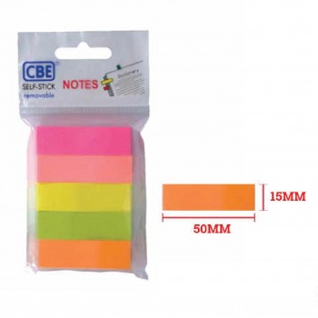 CBE 14040 Neon Color Sticky Flags (50mm x 15mm) 