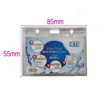 CBE 2592 Waterproof Anti-Fold ID Card Holder Horizontal 85mm x 55mm