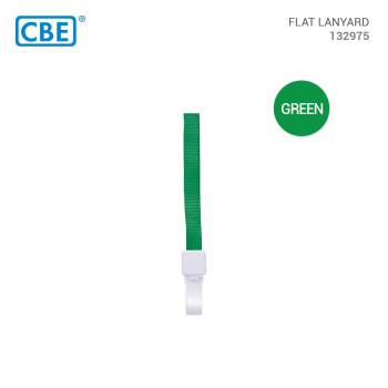 CBE 132975 Nylon Flat Lanyard - Green
